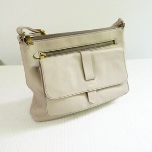Fossil Crossbody Bag Leather Purse‎ Handbag with Pockets Taupe